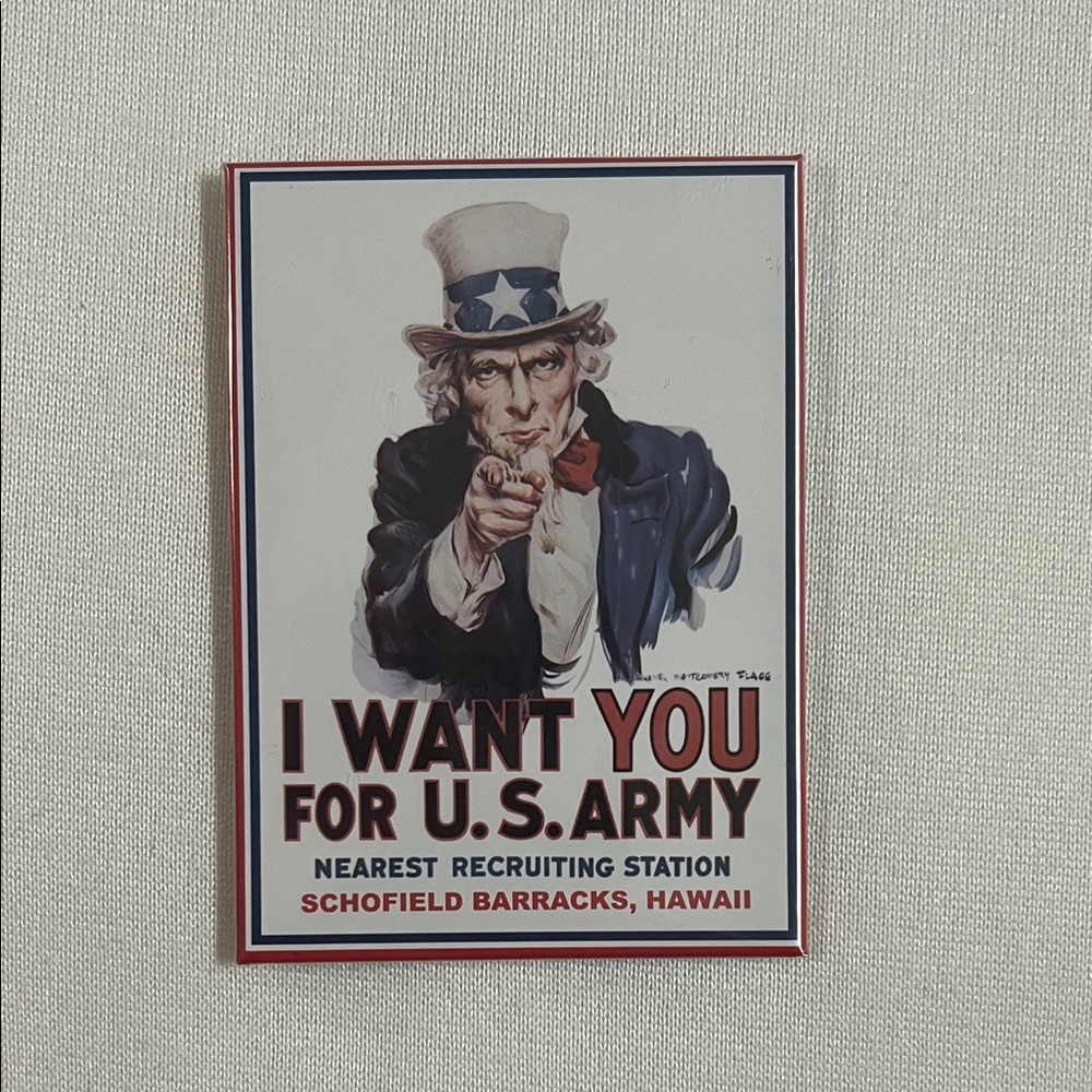 Uncle Sam I Want You For U.S. Army Magnet
